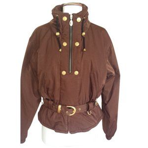 Fera Internationale Brown Peplum Ski Jacket